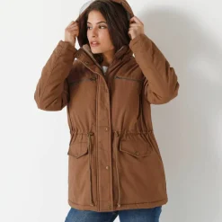 Parka déperlante doublée maille polaire