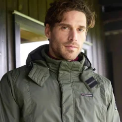 Parka imperméable doublée polaire à capuche