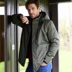 Parka imperméable doublée polaire à capuche