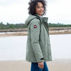 Parka imperméable doublée polaire unie