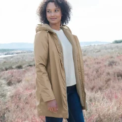 Parka imperméable fourrée, mi-longue