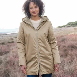 Parka imperméable fourrée, mi-longue