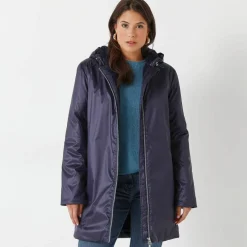 Parka imperméable fourrée, mi-longue