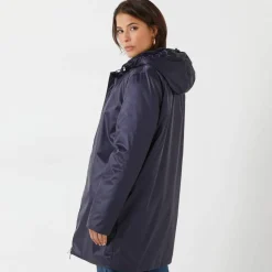 Parka imperméable fourrée, mi-longue