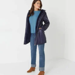 Parka imperméable fourrée, mi-longue