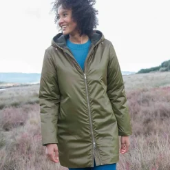 Parka imperméable fourrée, mi-longue
