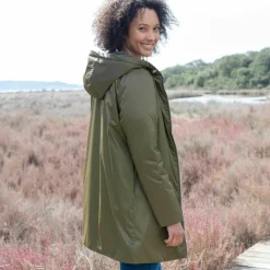 Parka imperméable fourrée, mi-longue