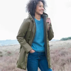 Parka imperméable fourrée, mi-longue