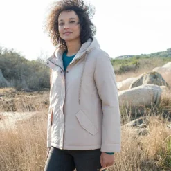 Parka imperméable zippée, à capuche