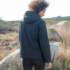 Parka imperméable zippée, à capuche