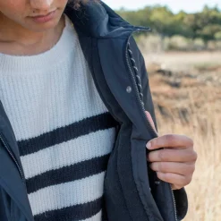 Parka imperméable zippée, à capuche