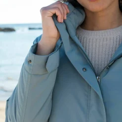 Parka imperméable zippée, à capuche