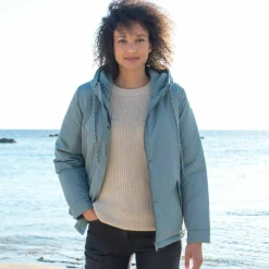 Parka imperméable zippée, à capuche