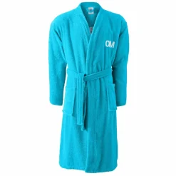 Peignoir adulte OM® col kimono, éponge