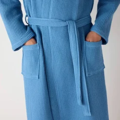 Peignoir col kimono mixte nid d’abeille Colombine®, 240g/m2