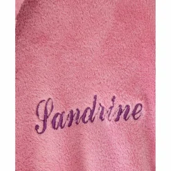Peignoir de bain enfant à capuche licorne personnalisable microfibre
