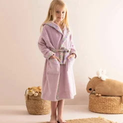 Peignoir de bain enfant à capuche éponge coton - 340 g/m²