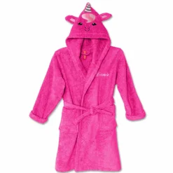 Peignoir de bain enfant Licorne personnalisé à capuche - éponge 340g/m²
