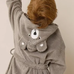 Peignoir de bain enfant personnalisable ourson à capuche