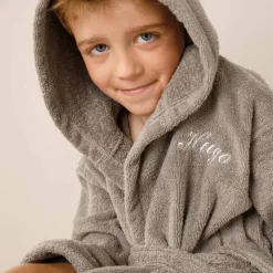 Peignoir de bain enfant personnalisable ourson à capuche
