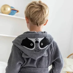 Peignoir de bain enfant personnalisable raton laveur