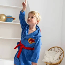 Peignoir de bain enfant personnalisable super-héros à capuche