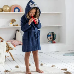 Peignoir de bain enfant Pingouin à capuche