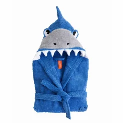 Peignoir de bain enfant requin éponge coton - 340g/m²