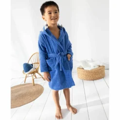 Peignoir de bain enfant requin éponge coton - 340g/m²