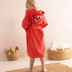 Peignoir de bain enfant Tigre personnalisé à capuche - éponge 340g/m²