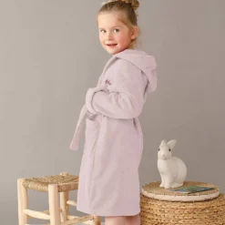 Peignoir enfant à capuche personnalisé - éponge bouclette 340 g/m²