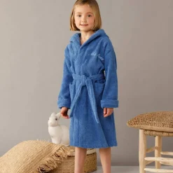 Peignoir enfant à capuche personnalisé - éponge bouclette 340 g/m²