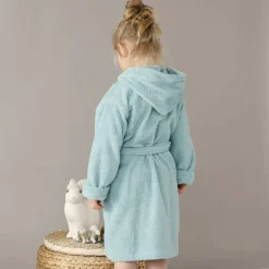 Peignoir enfant à capuche personnalisé - éponge bouclette 340 g/m²