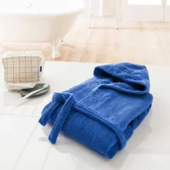 Peignoir enfant à capuche - éponge bouclette 340 g/m²