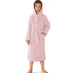 Peignoir enfant à capuche - éponge bouclette 340 g/m²
