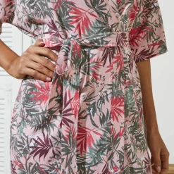 Peignoir kimono imprimé - coton modal