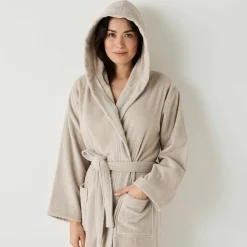 Peignoir mixte adulte col capuche "sèche-vite"