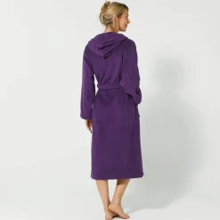 Peignoir mixte adulte col capuche 
