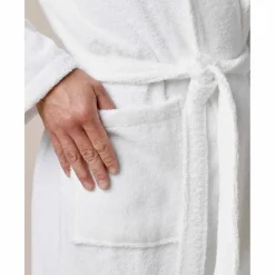 Peignoir mixte adulte col châle personnalisé - éponge bouclette 380 g/m²
