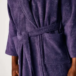 Peignoir mixte adulte col châle personnalisé - éponge bouclette 380 g/m²