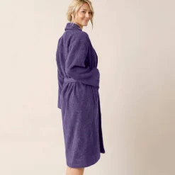 Peignoir mixte adulte col châle personnalisé - éponge bouclette 380 g/m²