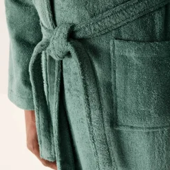 Peignoir mixte adulte col châle - éponge bouclette 380 g/m²