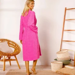 Peignoir mixte adulte col châle - éponge bouclette 380 g/m²