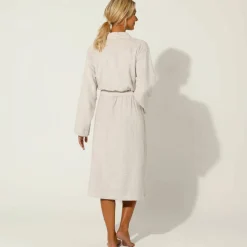 Peignoir mixte adulte col kimono - éponge bouclette 380 g/m²