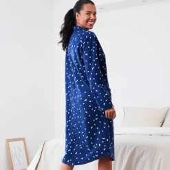 Peignoir polaire imprimé étoiles