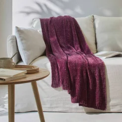 Plaid chenille