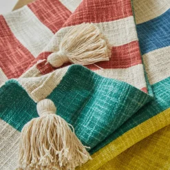 Plaid imprimé rayé