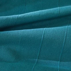 Plaid ou jeté uni coton tissage artisanal