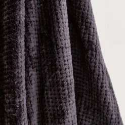 Plaid polaire nid d'abeille