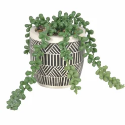 Plante artificielle et pot en ciment